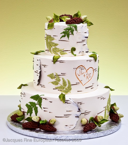 BIRCH BARK WEDDING CAKE
